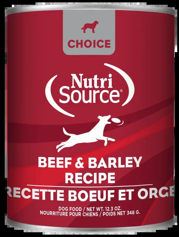 NutriSource Choice Beef & Barley Canned Dog Food