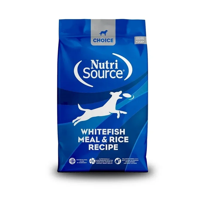 Nutrisource Choice Dry Dog Food – Whitefish Meal & Rice – 5lb Bag