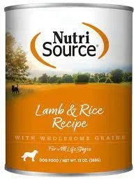 NutriSource Dog GF Lamb Can 12.3oz