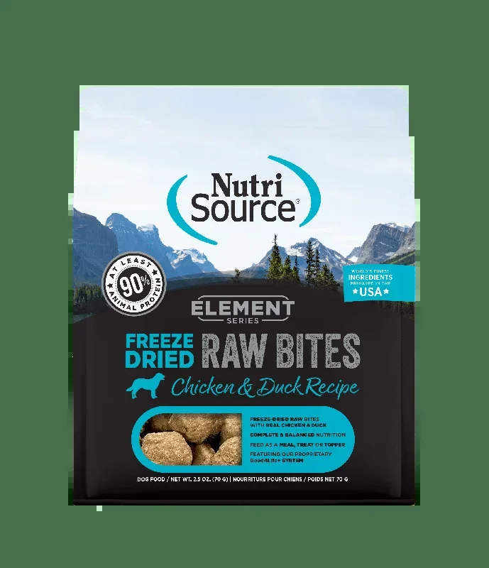 NutriSource Element Series Chicken and Duck Recipe Freeze-Dried Raw Dog Food