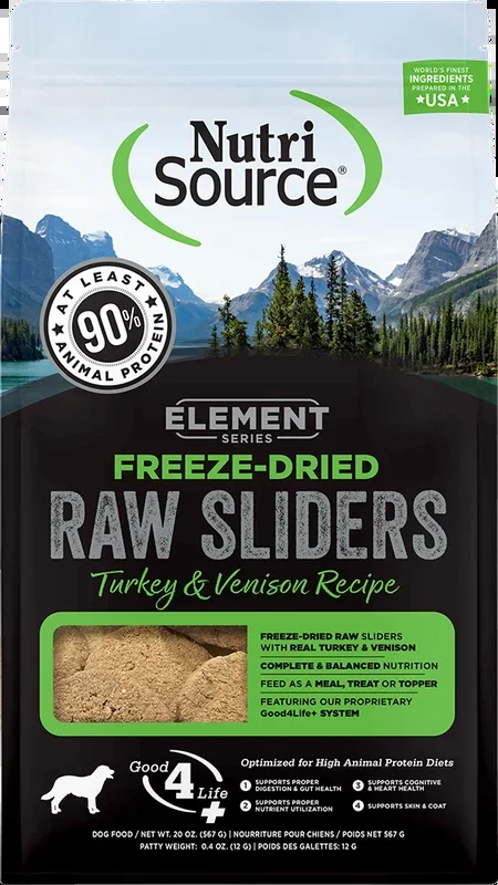 NutriSource Element Series Freeze-Dried Turkey & Venison Recipe