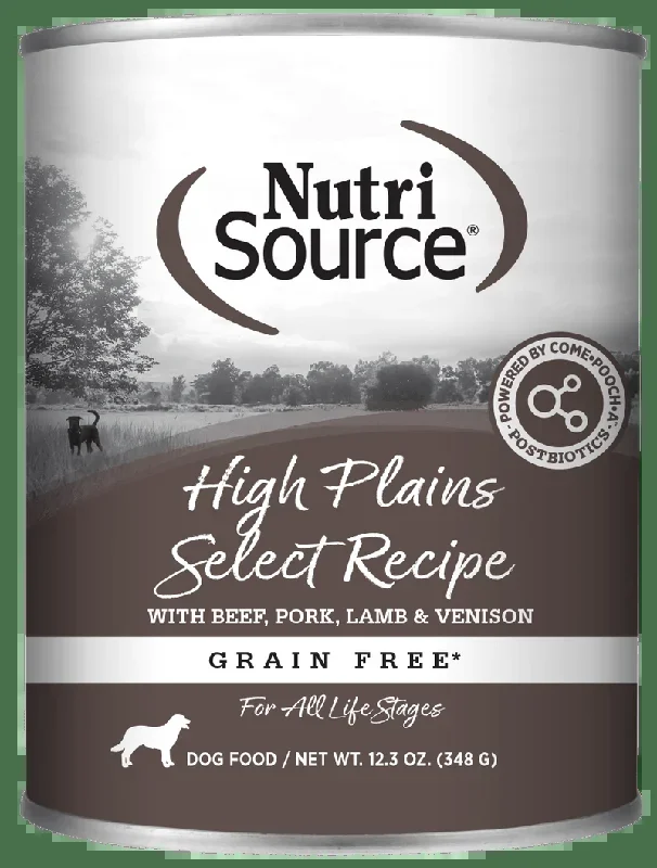 NutriSource Grain Free High Plains Select Canned Dog Food