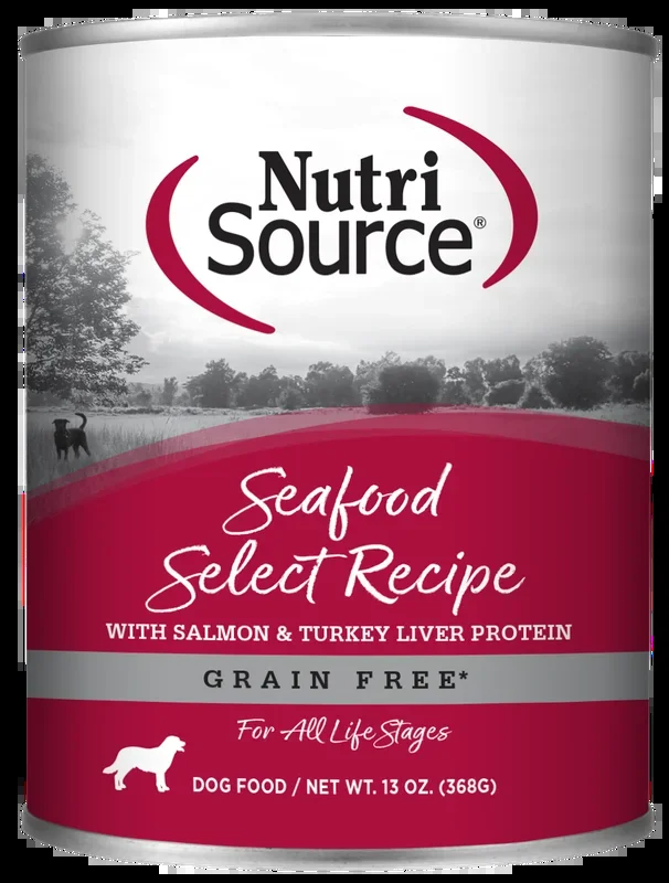 NutriSource Grain Free Seafood Select Formula Canned Dog Food