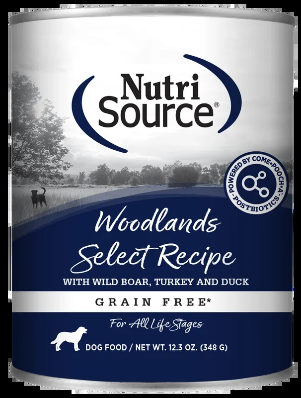 NutriSource Grain-Free Woodland Select Recipe Wet Dog Food 13oz