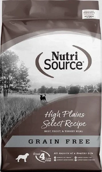 NutriSource High Plains Select Grain Free, Dry Dog Food