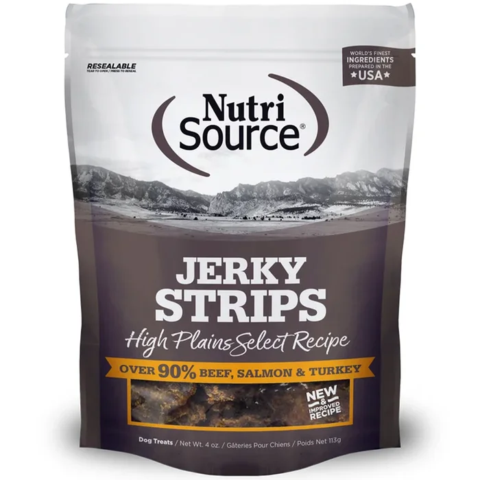 Nutrisource High Plains Select Jerky Dog Treats 4oz