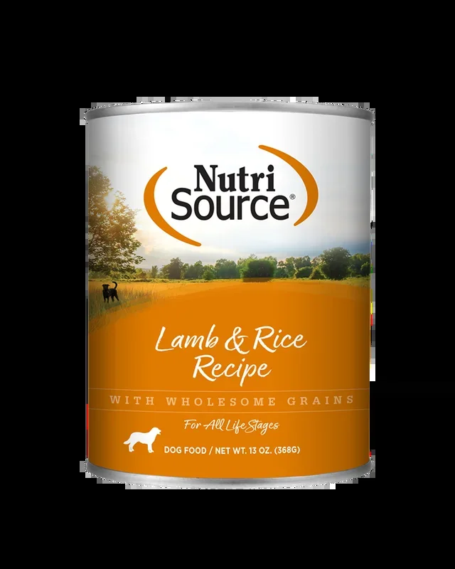 NutriSource Lamb & Rice Wet Dog Food 13oz