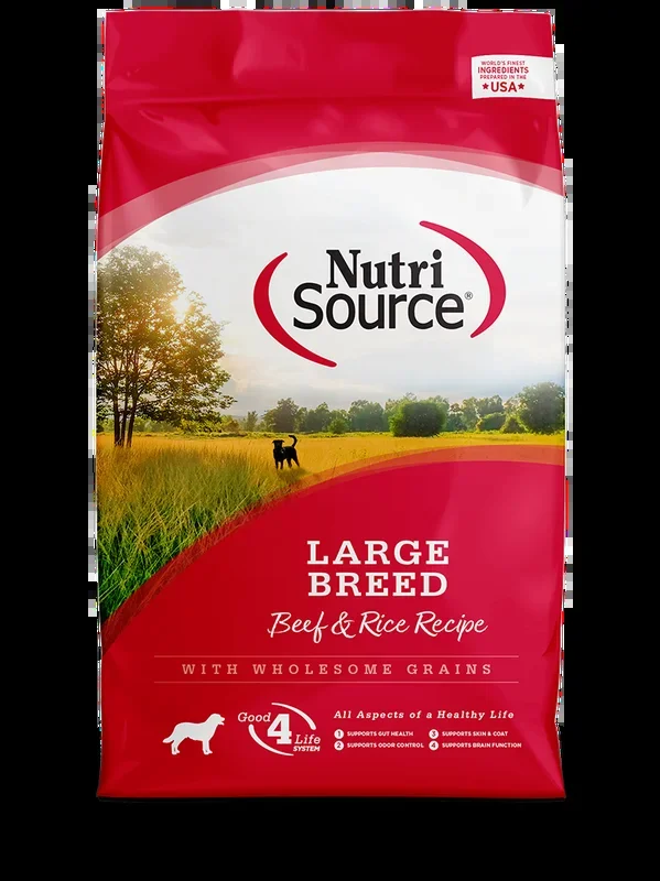 Nutrisource Large Breed Adult Beef And Rice Recipe 26-lb, Dry Dog Food