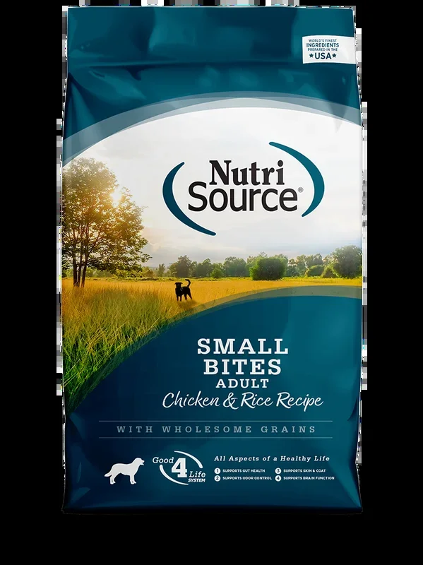 NutriSource® Adult Small Bites Chicken & Rice Recipe Dry Dog Food