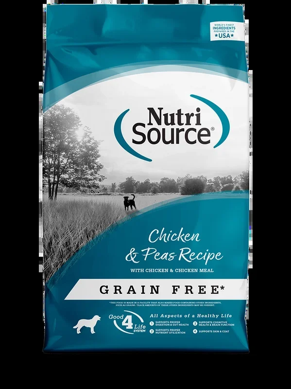 NutriSource® Chicken & Peas Recipe Healthy Grain Free Dry Dog Food
