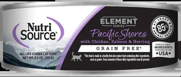 NutriSource® Pacific Shores Grain Free Chicken, Salmon & Herring Blend Canned Cat Food