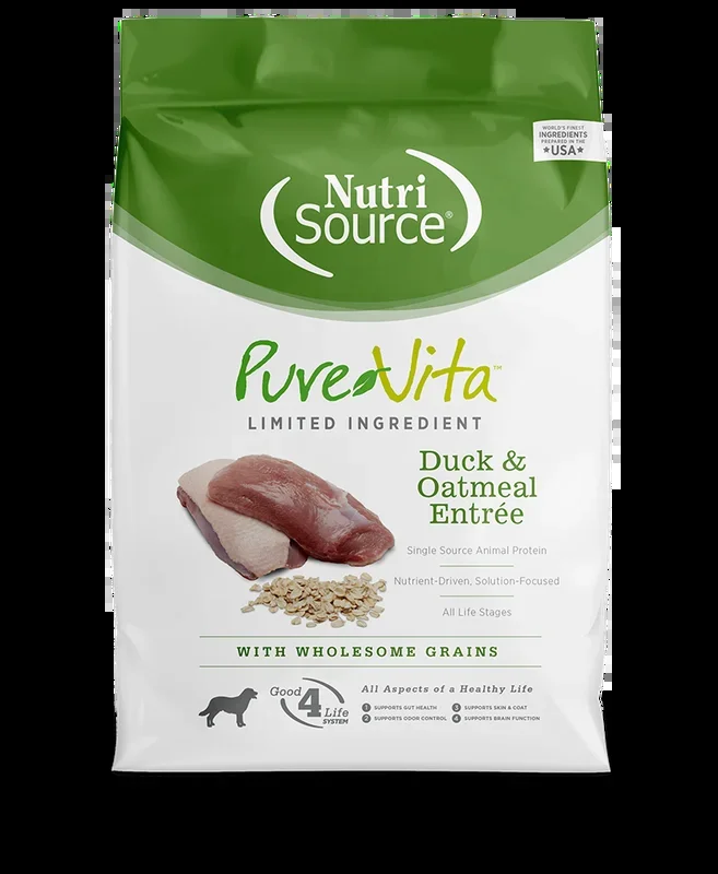 NutriSource® PureVita™ Limited Ingredient Duck & Oatmeal Entrée Dog Food
