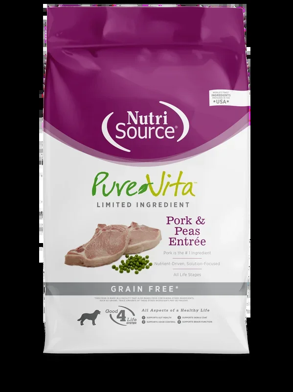 NutriSource® PureVita™ Pork & Peas Entrée Grain Free Limited Ingredient Dog Food