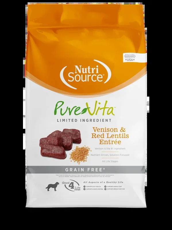 NutriSource® PureVita™ Venison & Red Lentils Entrée Dry Dog Food