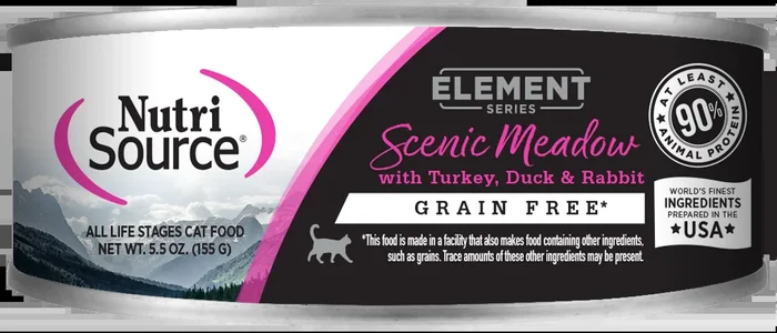 NutriSource® Scenic Meadow Grain Free Turkey, Duck & Rabbit Blend Canned Cat Food