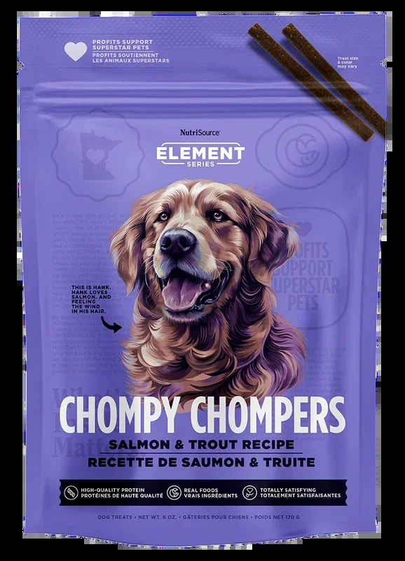 NutriSource Salmon & Trout Chompy Chompers Dog Treats