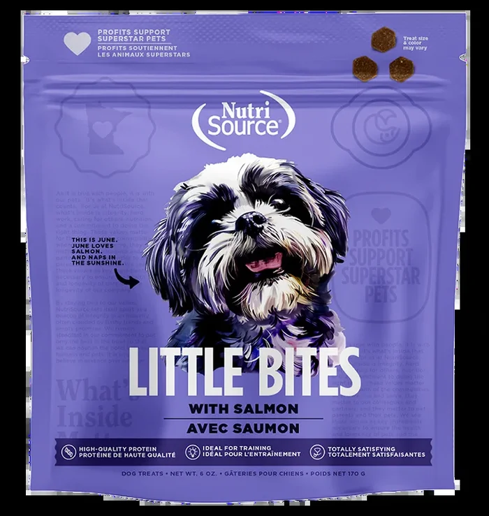 NutriSource Salmon Little Bites Dog Treats