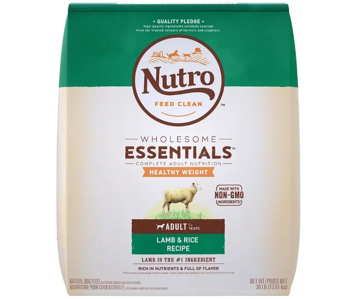 Nutro Ultra – Wholesome Essentials – Healthy Weight, Adult Dog Pasture-Fed Lamb and Rice Recipe Dry Dog Food