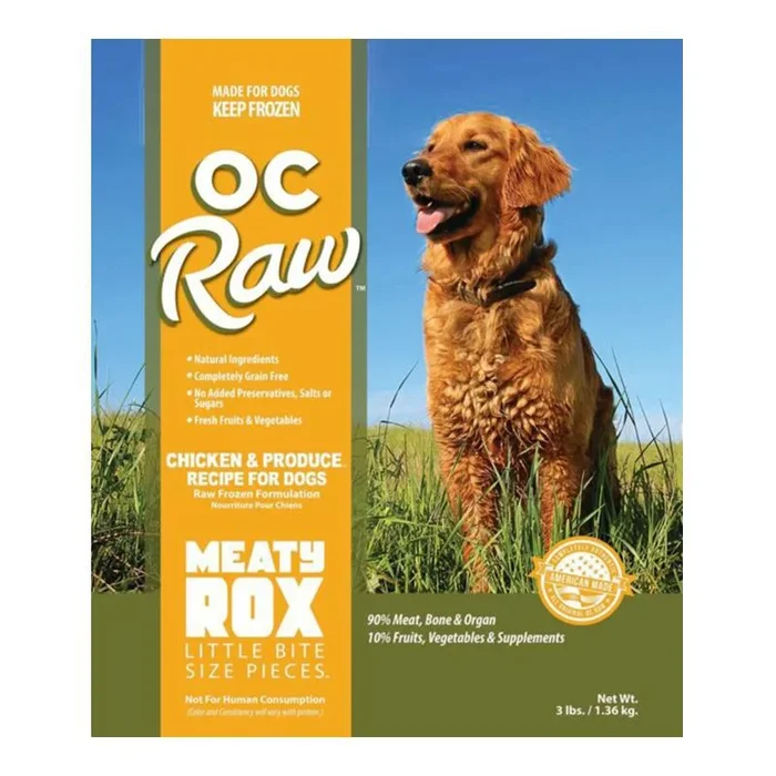 OC Raw Dog Frozen Chicken & Produce