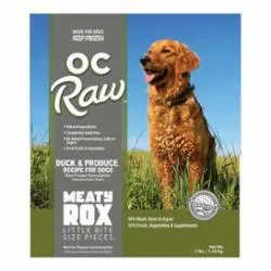 OC Raw Frozen Duck and Produce