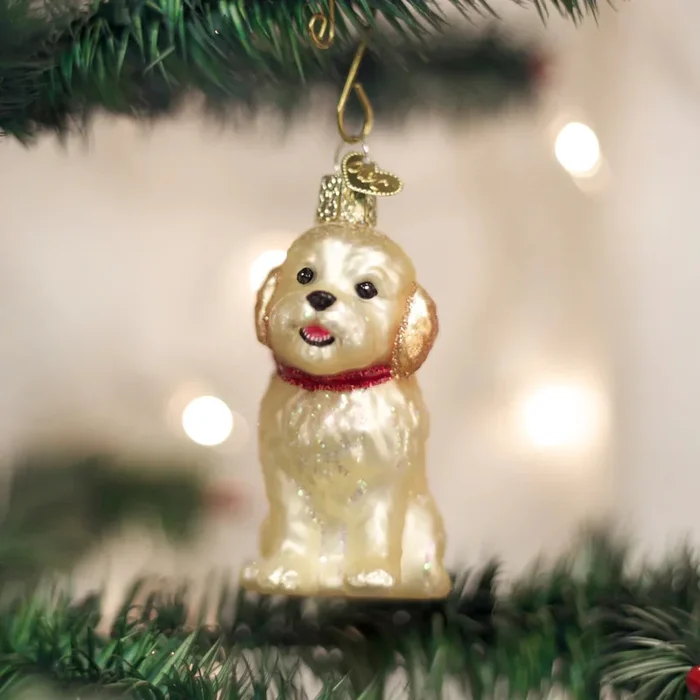 Old World Christmas – Cockapoo Puppy Ornament