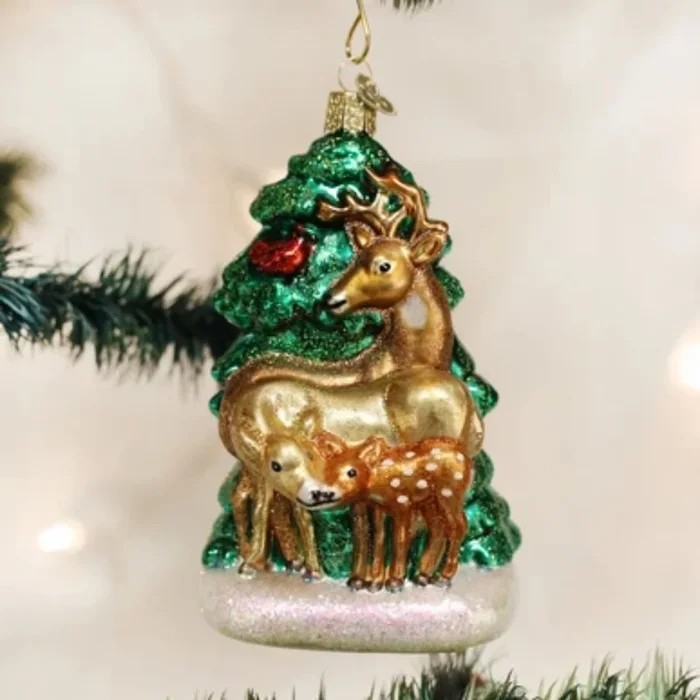 Old World Christmas – Deer Family Ornament