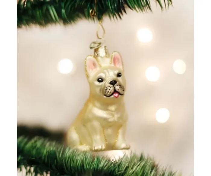 Old World Christmas – French Bulldog Ornament