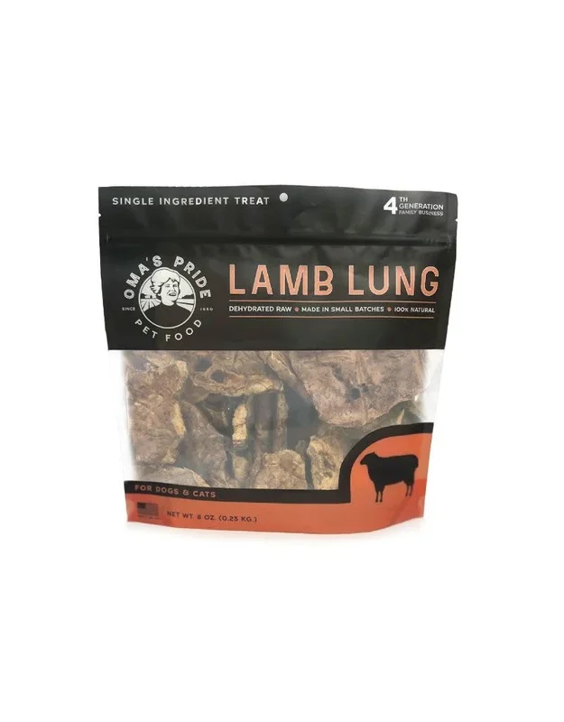 *OMA’S PRIDE Dehydrated Treat Lamb Lung 8oz