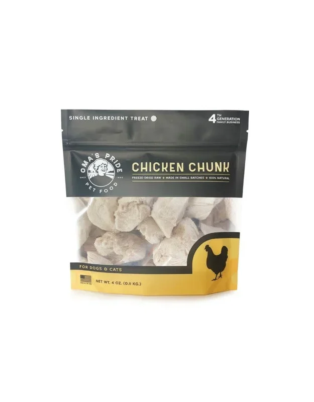 *OMA’S PRIDE Freeze-dried Treat Chicken Breast 4oz