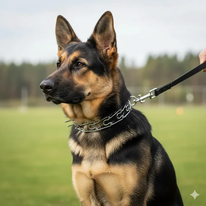Omnipet Latch-Style Spiked Training Dog Collar Medium 20″ Quick Release Snap