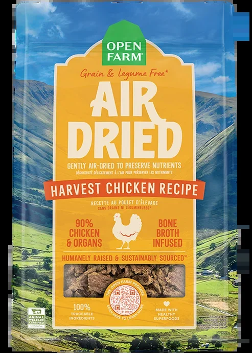 Open Farm Air Dried Harvest Chicken Recipe for Dogs