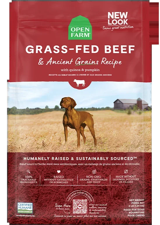 Open Farm Ancient Grains Grass-Fed Beef Dry Dog Food