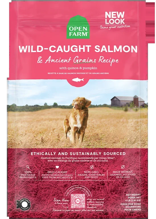 Open Farm Ancient Grains Wild-Caught Salmon Dry Dog Food