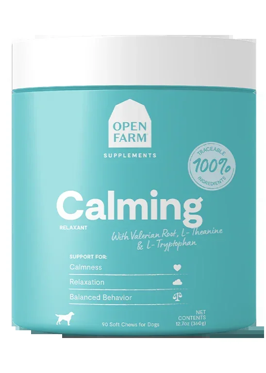 Open Farm Calming Chews, Dog Supplement 12.7oz 90 count
