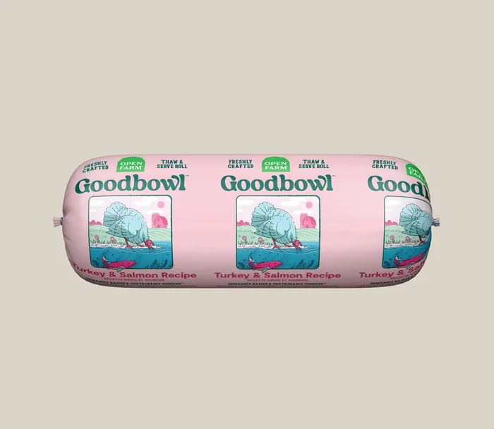 Open Farm Goodbowl Turkey & Salmon Roll, Frozen Gently Cooked Dog Food
