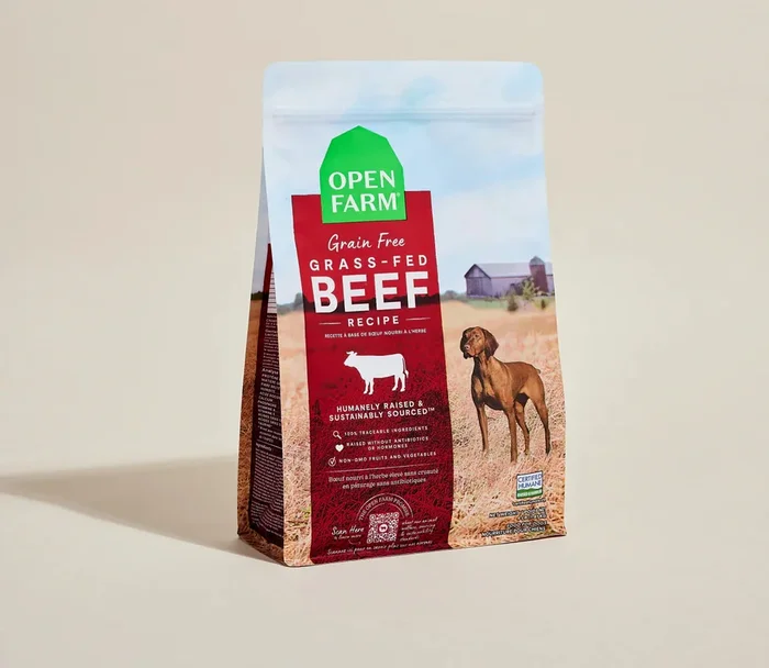Open Farm Grain Free Dry Dog Food – Grass-Fed Beef – 22lb Bag