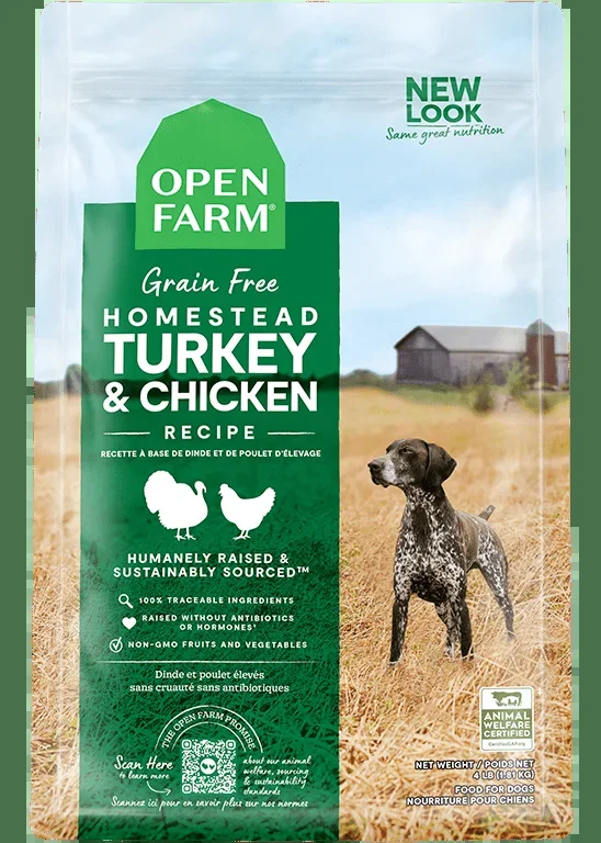 Open Farm Grain Free Homestead Turkey & Chicken Recipe Dry Dog Food