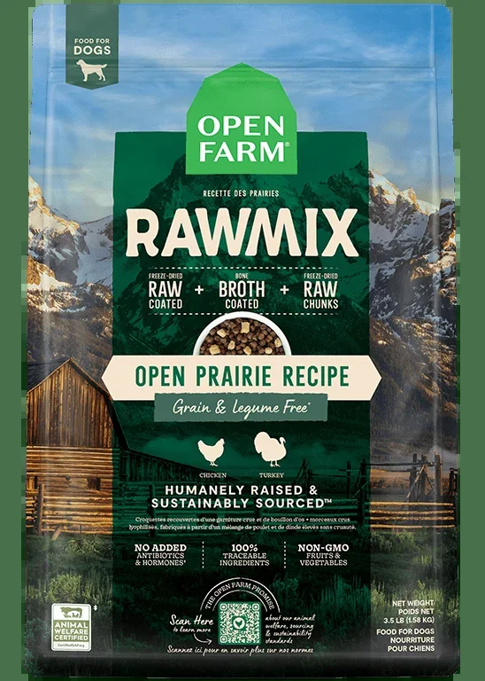 Open Farm Grain-Free RawMix Open Prairie Recipe Dog Food