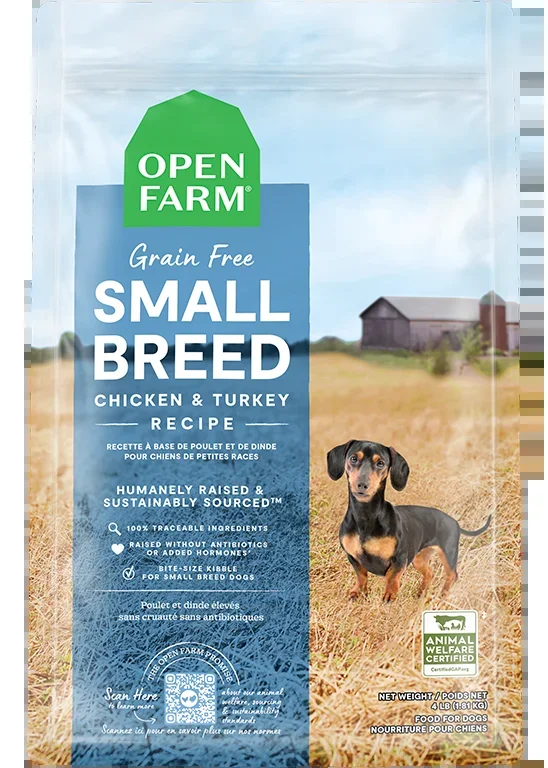 Open Farm Grain Free Small Breed Chicken and Turkey Dry Dog Food