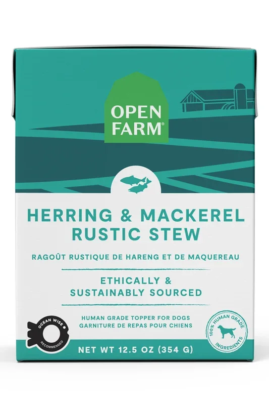 Open Farm Herring and Mackerel Rustic Stew Topper for Dogs
