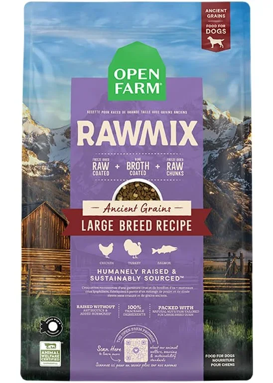 Open farm Large Breed Rawmix 20 Ib