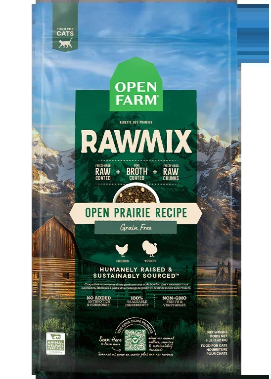 Open Farm Open Prairie Grain-Free RawMix, Dry Cat Food