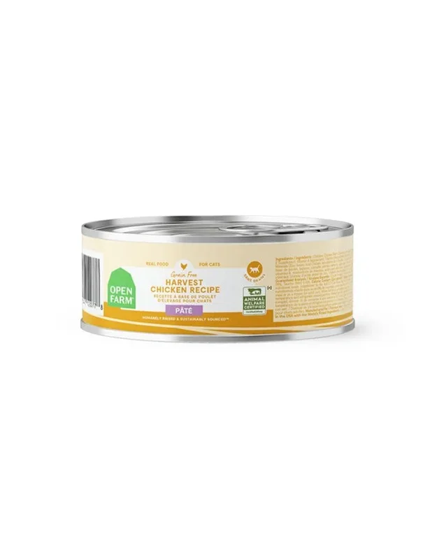 OPEN FARM Pate for Cats Harvest Chicken Recipe 5.3 OZ Case/12