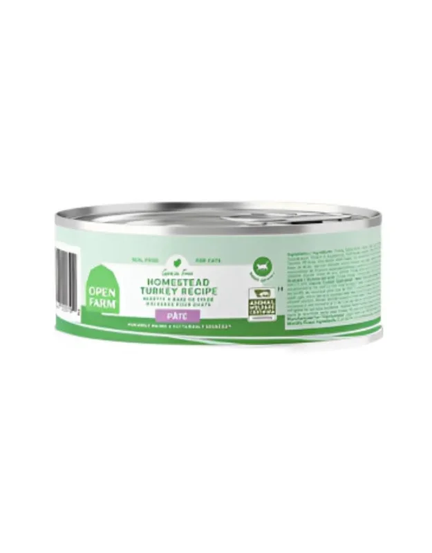 OPEN FARM Pate for Cats Homestead Turkey Recipe 5.3 OZ Case/12