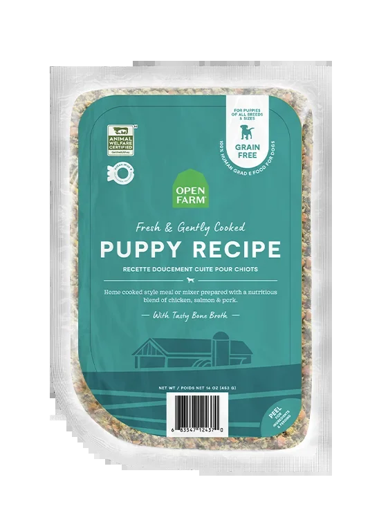 Open Farm Puppy Gently Cooked Recipe Frozen Dog Food