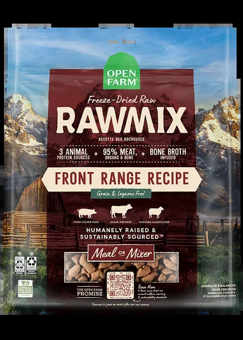 Open Farm RawMix Front Range Freeze Dried Raw Recipe for Dogs
