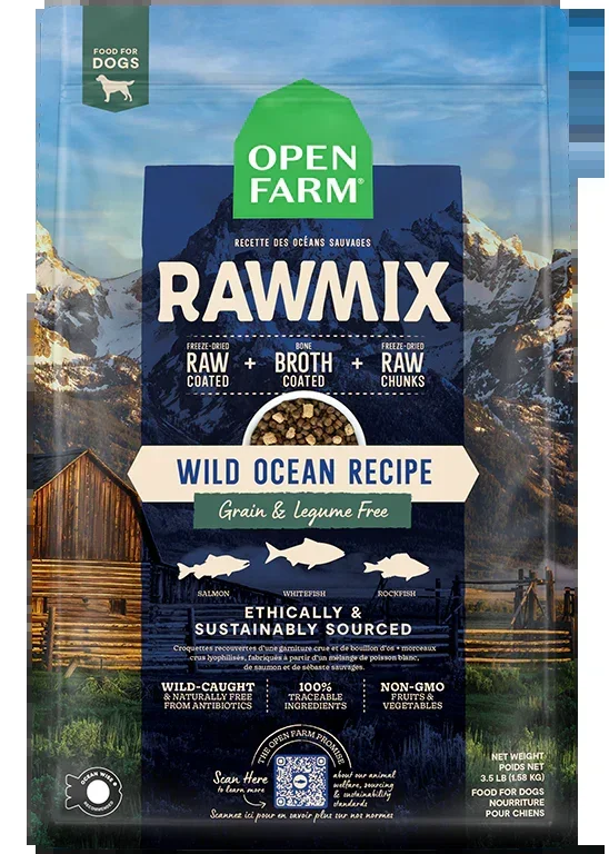 Open Farm Wild Ocean Grain-Free RawMix, Dry Dog Food
