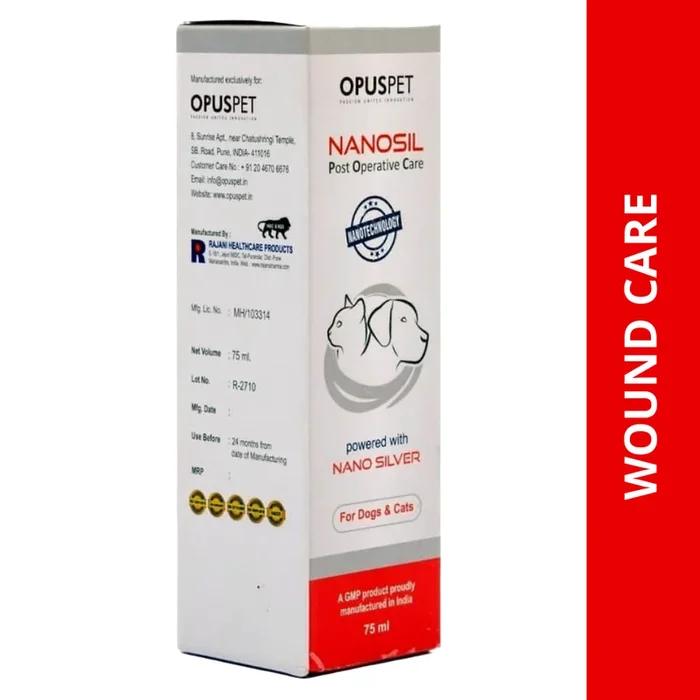 Opus Pet Nanosil Spray Post Operative Care for Dogs and Cats (75ml)