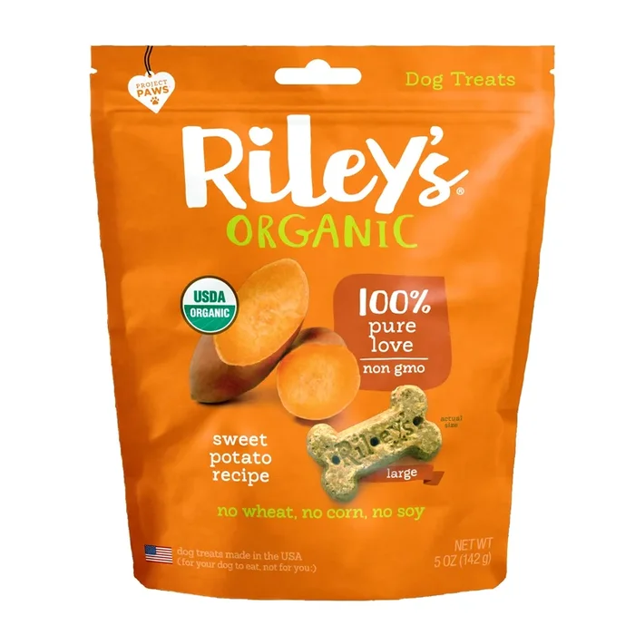 Organic Sweet Potato Baked Biscuits – Large Bone