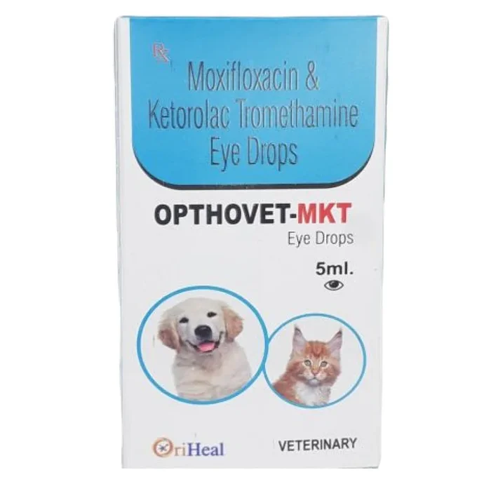 Oriheal Opthovet MKT (Moxifloxacin & Ketorolac Tromethamine) Eye Drops for Dogs & Cats